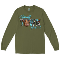 Army Green small town proud Long Sleeve Tee - JahusDesignShop