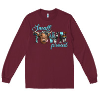 Burgundy small town proud Long Sleeve Tee - JahusDesignShop