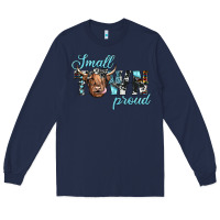 Navy small town proud Long Sleeve Tee - JahusDesignShop