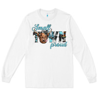 White small town proud Long Sleeve Tee - JahusDesignShop