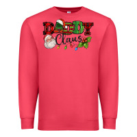 Cardinal Daddy Claus Santa Christmas lights and holly Premium Sweatshirt - NancyCooperArtShop
