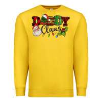 Lemon Daddy Claus Santa Christmas lights and holly Premium Sweatshirt - NancyCooperArtShop