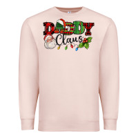 Daddy Claus Santa Christmas Lights And Holly Premium Sweatshirt | Teevron