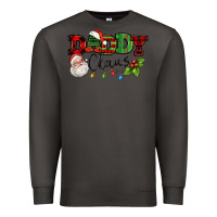 Smoke Daddy Claus Santa Christmas lights and holly Premium Sweatshirt - NancyCooperArtShop