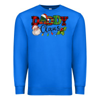 True Royal Daddy Claus Santa Christmas lights and holly Premium Sweatshirt - NancyCooperArtShop