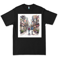Black Japan Street Premium Tee - Unal Design