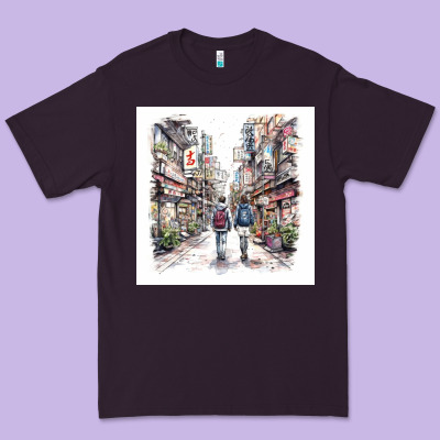Japan Street Premium Tee Designed By Unal Design