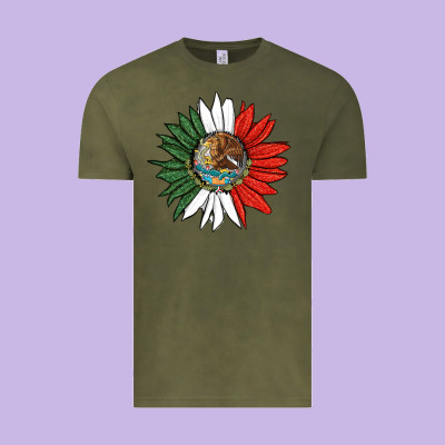 Mexico Sunflower Vintage Tee Designed By Hra Design Shop