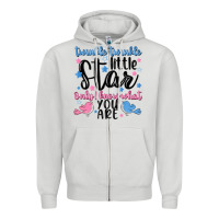 Dove Grey twinkle twinkle little star Zipper Hoodie - MaliasSmallBusiness