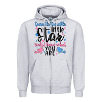 Heather Grey twinkle twinkle little star Zipper Hoodie - MaliasSmallBusiness