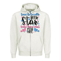 Oatmeal Heather twinkle twinkle little star Zipper Hoodie - MaliasSmallBusiness