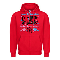 Red twinkle twinkle little star Zipper Hoodie - MaliasSmallBusiness