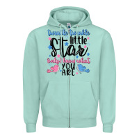 Seafoam twinkle twinkle little star Zipper Hoodie - MaliasSmallBusiness