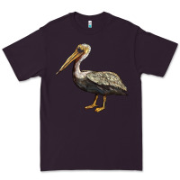 Plum louisiana state bird pelican Premium Tee - BarkalooDesign