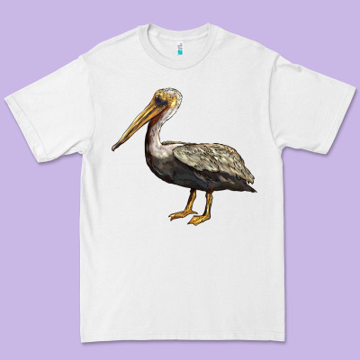 Louisiana State Bird Pelican Premium Tee Designed By Barkaloodesign