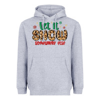 Heather Grey let it snow somewhere else Heavyweight Hoodie - MaliasSmallBusiness
