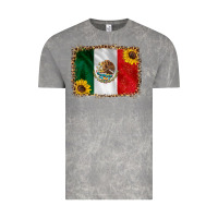 Cloud Rock mexico flag background Vintage Tee - HRA Design Shop