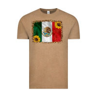 Vintage Coffee mexico flag background Vintage Tee - HRA Design Shop