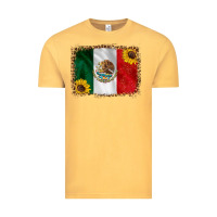 Vintage Mustard mexico flag background Vintage Tee - HRA Design Shop