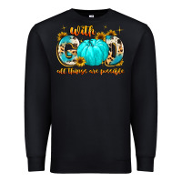 Black with god all things are possible  copy Premium Sweatshirt - MaliasSmallBusiness