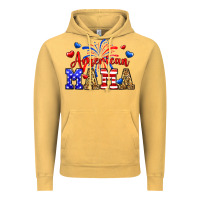 Vintage Mustard American mama Vintage Hoodie - Neo Western