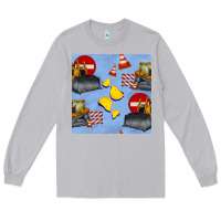 Moon Dust bulldozer seamles pattern Long Sleeve Tee - BundleAndBundleShop