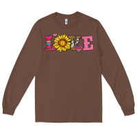 Chestnut love sunflower valentines day Long Sleeve Tee - AdoDesignShop