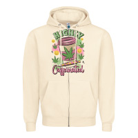 Sandshell highly caffeinated Zipper Hoodie - MaliasSmallBusiness