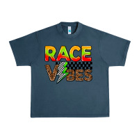 Midnight Navy race vibes Urban Heavy Tee - AdoDesignShop