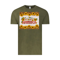 Vintage Olive god bless america tumbler Vintage Tee - HRA Design Shop