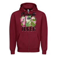 Burgundy midnight toker Zipper Hoodie - MaliasSmallBusiness