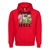 Red midnight toker Zipper Hoodie - MaliasSmallBusiness