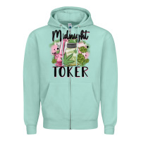 Seafoam midnight toker Zipper Hoodie - MaliasSmallBusiness
