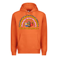Carrot back to school rainbow hello first grade Premium Hoodie - AdoDesignShop