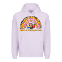Lilac back to school rainbow hello first grade Premium Hoodie - AdoDesignShop
