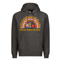 Smoke back to school rainbow hello first grade Premium Hoodie - AdoDesignShop