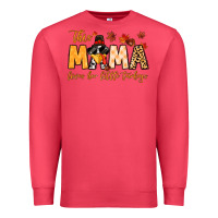 Cardinal this mama loves her little turkeys Premium Sweatshirt - MaliasSmallBusiness