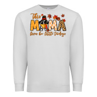 Dove Grey this mama loves her little turkeys Premium Sweatshirt - MaliasSmallBusiness