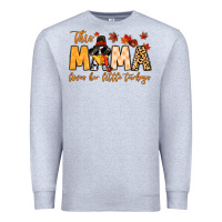 Heather Grey this mama loves her little turkeys Premium Sweatshirt - MaliasSmallBusiness