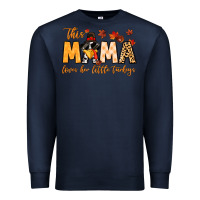 Navy this mama loves her little turkeys Premium Sweatshirt - MaliasSmallBusiness