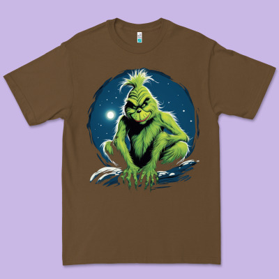 Grinch Premium Tee Designed By Unal Design