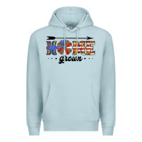 Blue Mist home grown american flag windmill Premium Hoodie - Jasminsmagicworld
