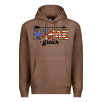 Chestnut home grown american flag windmill Premium Hoodie - Jasminsmagicworld