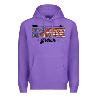 Purple home grown american flag windmill Premium Hoodie - Jasminsmagicworld