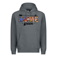 Rock home grown american flag windmill Premium Hoodie - Jasminsmagicworld