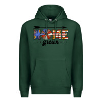 Sports Green home grown american flag windmill Premium Hoodie - Jasminsmagicworld