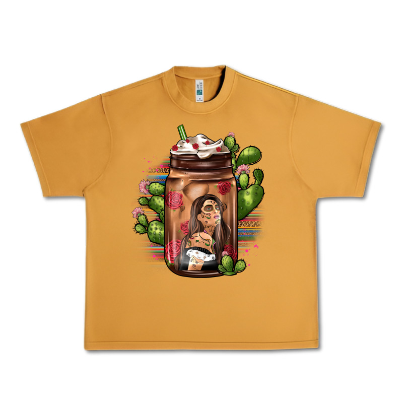 Mexican Coffee Cup Cactus Urban Heavy Tee by JahusDesignShop | Teevron