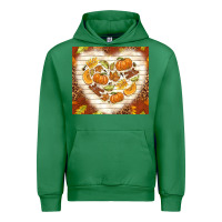 Emerald fall heart with leopard Urban Hoodie - TumblerDesignByShophia