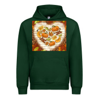 Forest Green fall heart with leopard Urban Hoodie - TumblerDesignByShophia