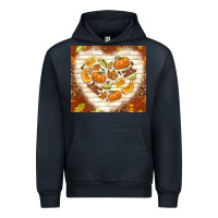 Navy fall heart with leopard Urban Hoodie - TumblerDesignByShophia